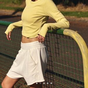 Free People All Star Shorts in white